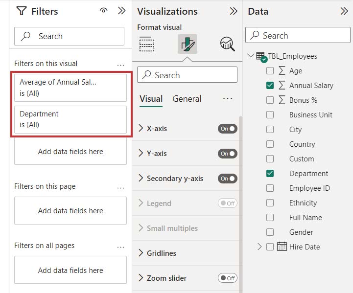 فیلترها در Power BI